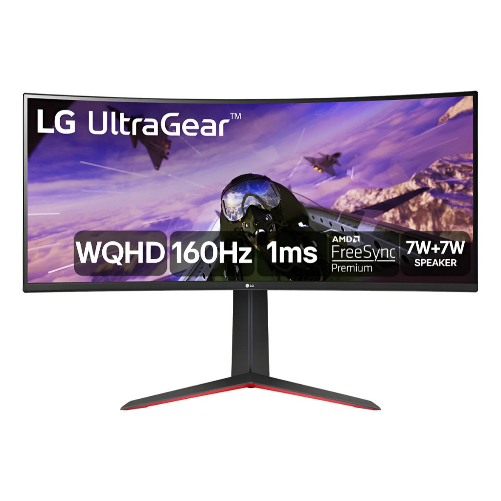 Monitor Gamer LG UltraGear Curvo 34" 2K WQHD 160Hz 1ms FreeSync Premium UltraWid