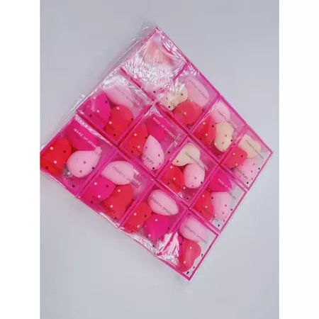 12kits com 36 Mini Esponja|6kits com 18 Gota e Blender Para rosto e Maquiagem Base E Corretivo