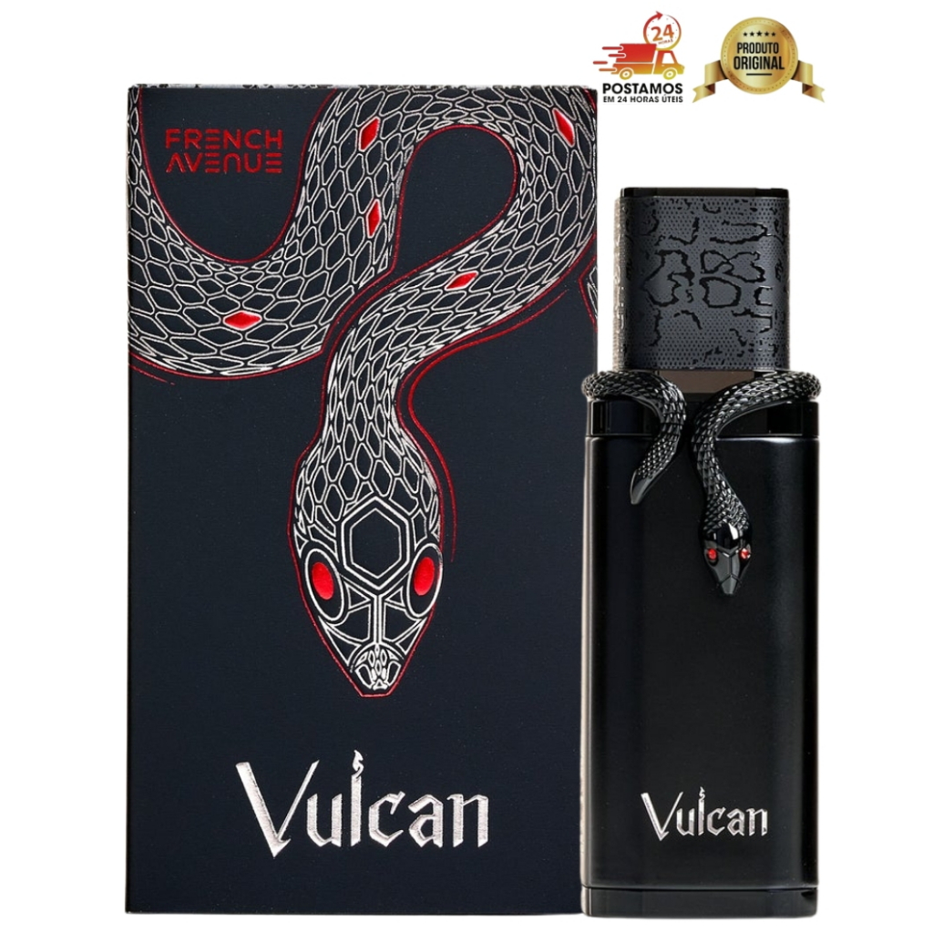 Perfume Árabe Masculino Vulcan Black Friday French Avenue Eau de Parfum em Oferta na Shopee