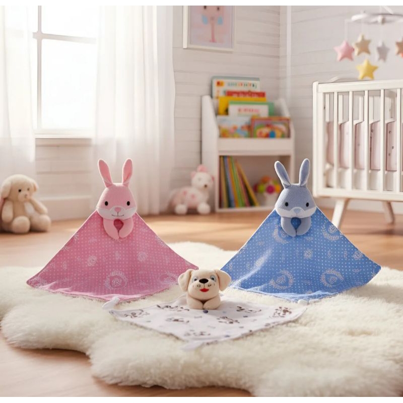Kit 03 Naninhas Cheirinho Bebe Premium Com prendedor de Chupeta