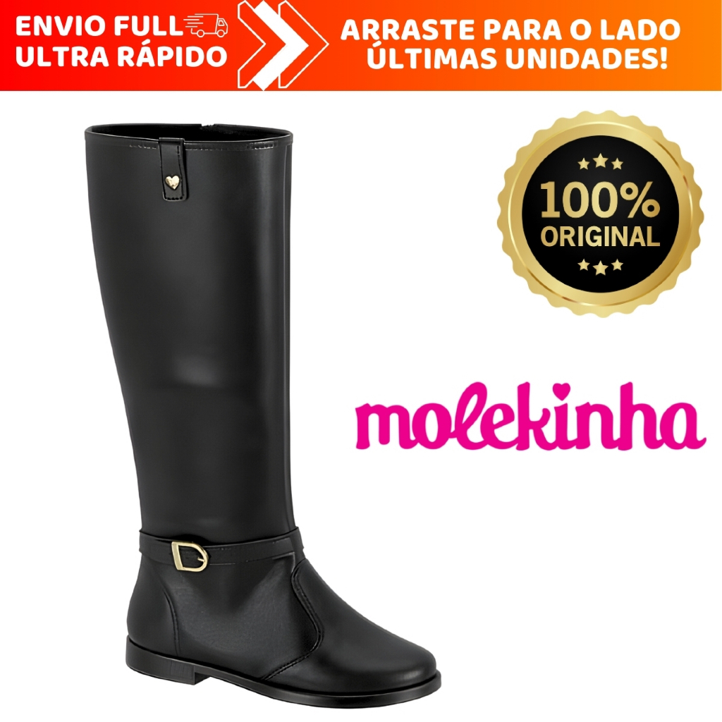 Bota Molekinha Cano Alto: Onde Comprar | BuscaProdutos