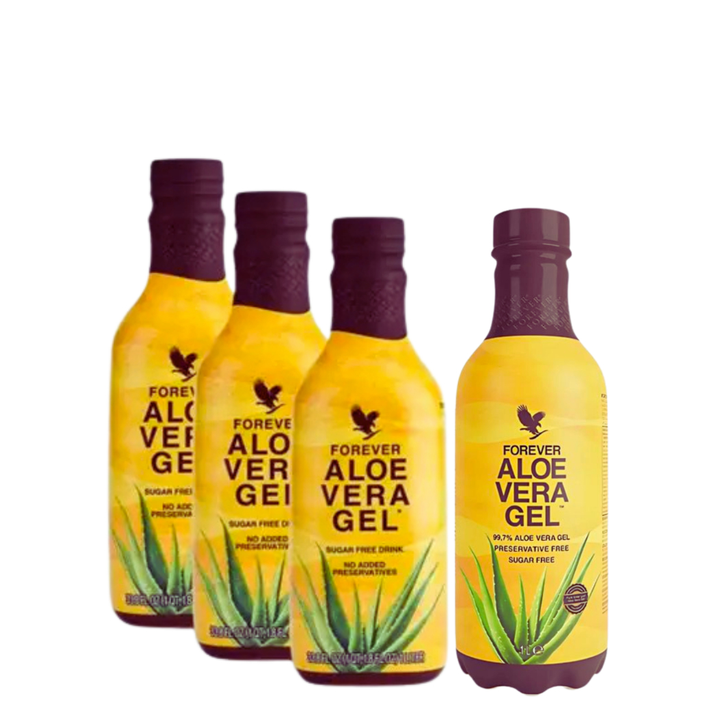 Kit Econômico Aloe Vera Gel Forever 4 Unid. | Qualidade e Pureza Garantida