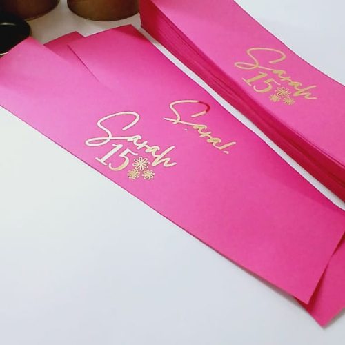 Rótulos Personalizados em Hot Stamping para Tubo Lata  15x15 - (Faixa  52C x 15A)