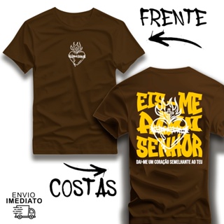 Camiseta Cristã Streeatwear T-shirt Confortável ''EIS- ME AQUI'' Alta Qualidade Envio Imediato - 27 em Oferta na Shopee