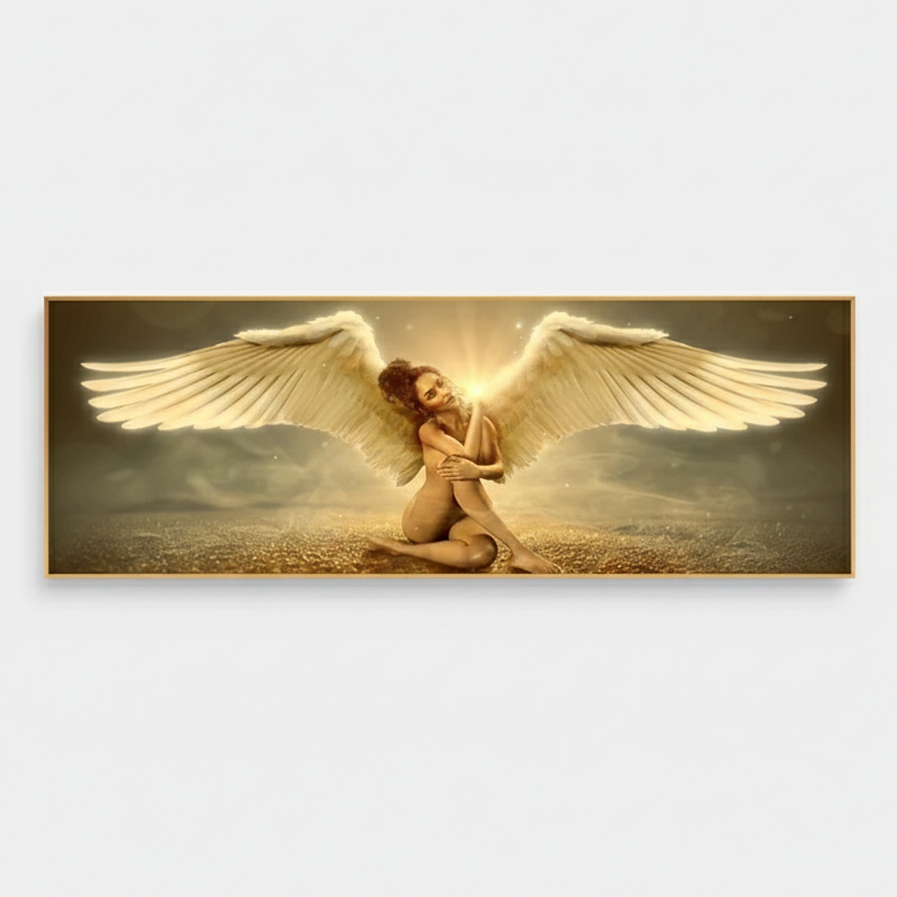 Quadro decorativo Decoração Mulher Moderna, Anjo, Sem Moldura 60x90
