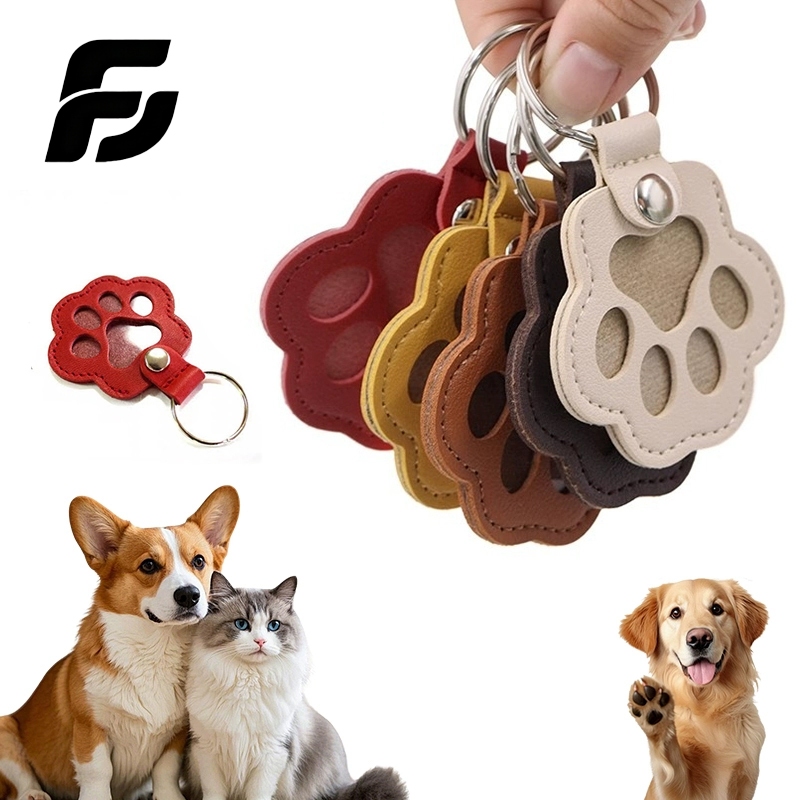 Garras De Gato E Cabelo Memorial Chaveiro Couro Do Plutônio Cão Pata Impressão Forma Cartão Capa Pingente em Oferta na Shopee