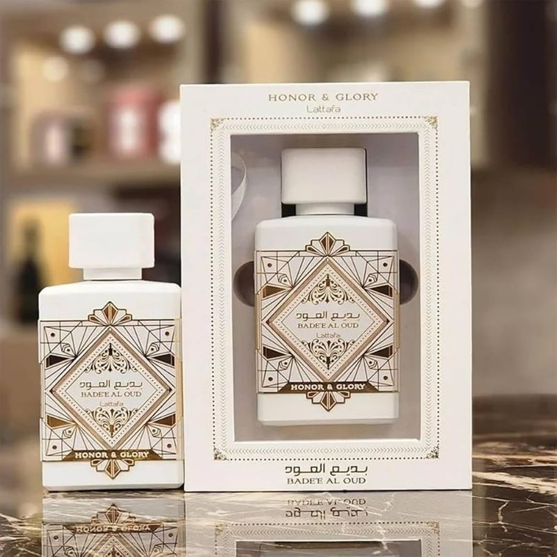 ✨ Perfume Bade'e Al Oud Honor & Glory Lattafa 100ml – Original | Alta Fixação 🔥💛