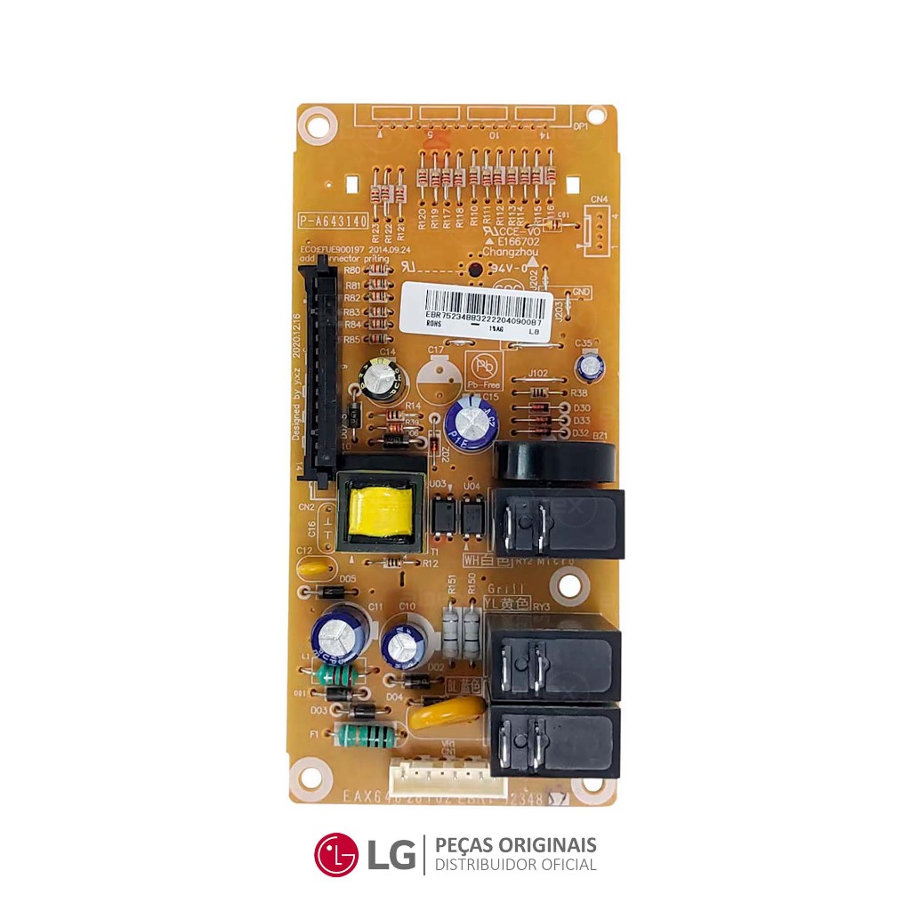 Placa Micro-ondas LG MH7044 MH7053 EBR75234883 Original