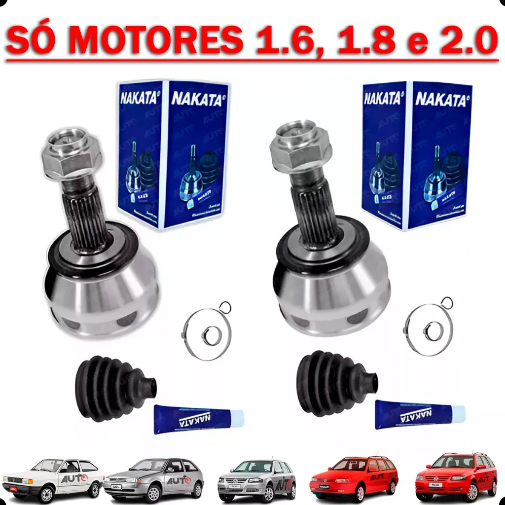 Kit Juntas Homocinéticas Original da Nakata para Gol Parati Motores Ap 1.6 1.8 2.0 em Oferta na Shopee