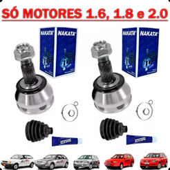 Kit Juntas Homocinéticas Original da Nakata para Gol Parati Motores Ap 1.6 1.8 2.0