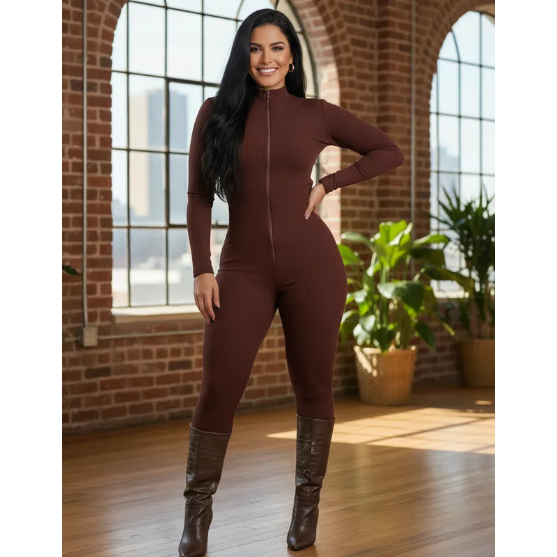 Macacão Feminino  Longo Virginia Blogueira Moda Gringa  Tecido Anarruga Modelador  festas Baladas com Ziper