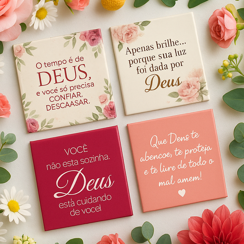 Mini Tag Cartões Florais com Versiculos Biblicos Mimo para Cliente Tamanho 4x5cm Pronta entrega em Oferta na Shopee