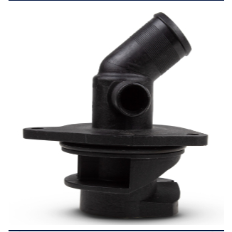 FLANGE COTOVELO CARCACA BOMBA AGUA CITROEN C3 1.4 8V 03/ PEUGEOT 206 1.4 206 SW 1.4 8V 03/ TODOS TU3JP MATERIAL PA66 ORI