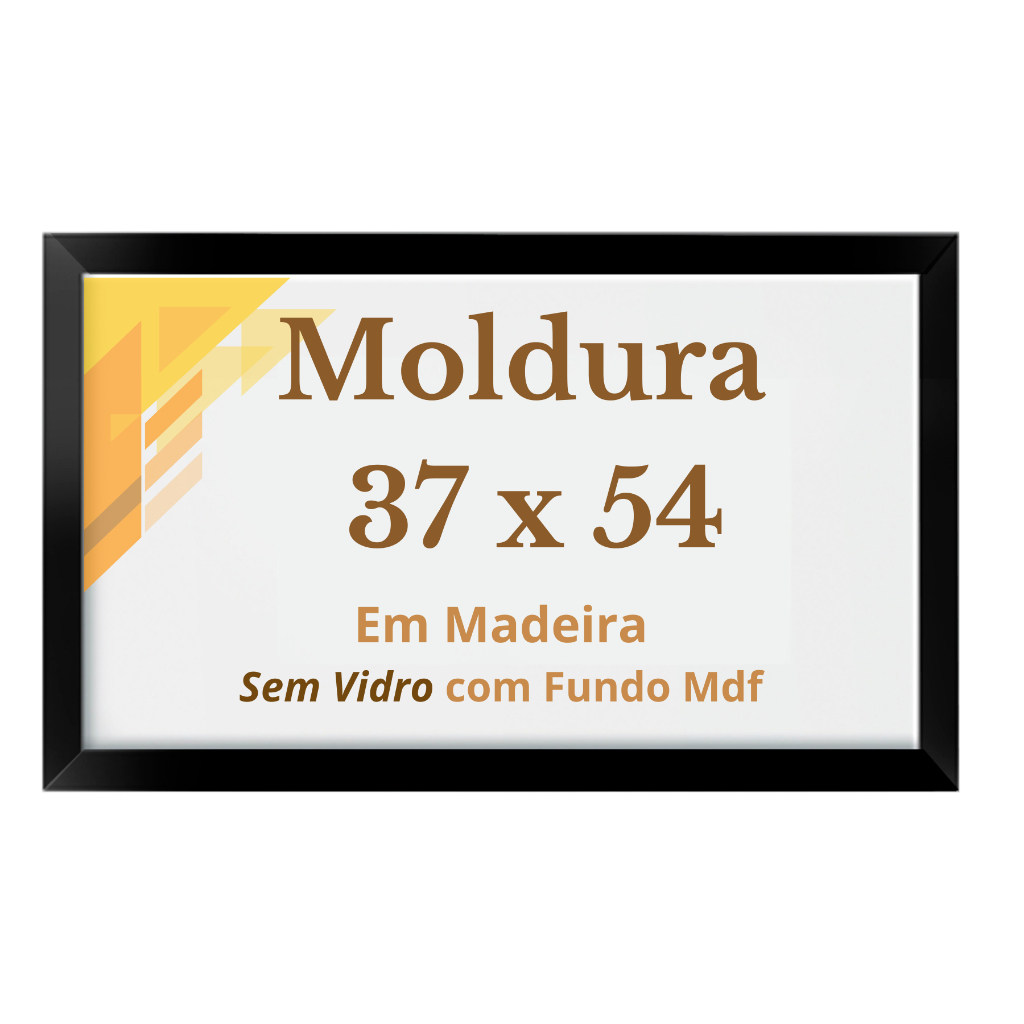 Moldura 37x54 Sem Vidro para Quebra Cabeça Quadro em Madeira 54x37 em Oferta na Shopee