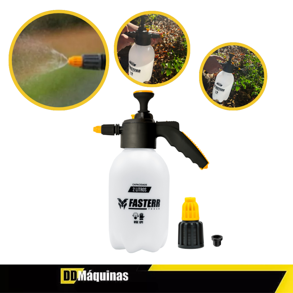 Pulverizador Manual 2l FST088 Com Bomba Compressão Prévia - Fasterr em Oferta na Shopee