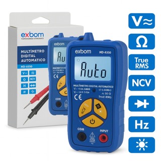 Multímetro Digital Automático Inteligente True RMS Profissional NCV Teste Voltagem…
