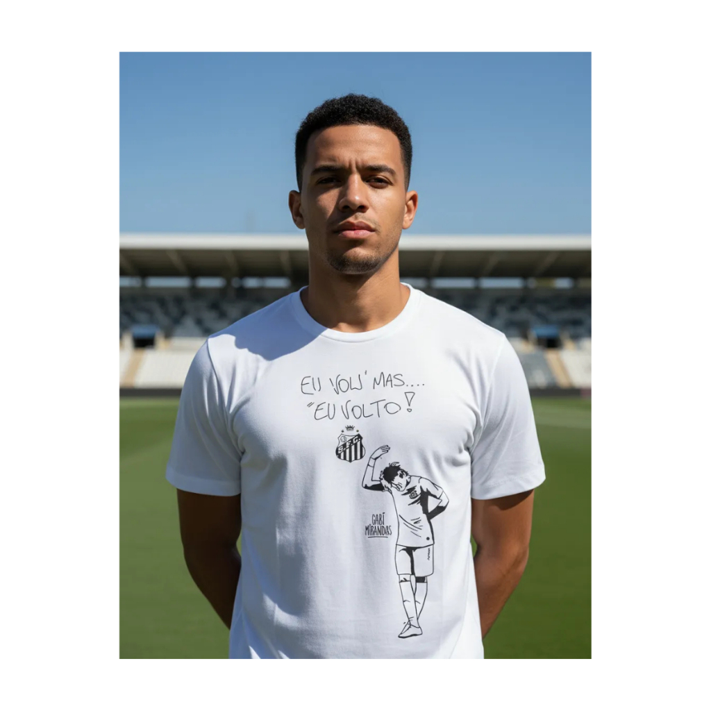 CAMISETA SANTOS NEYMAR COMEMORATIVA OFICIAL DO CLUBE O RETORNO SUPER PROMOÇÃO