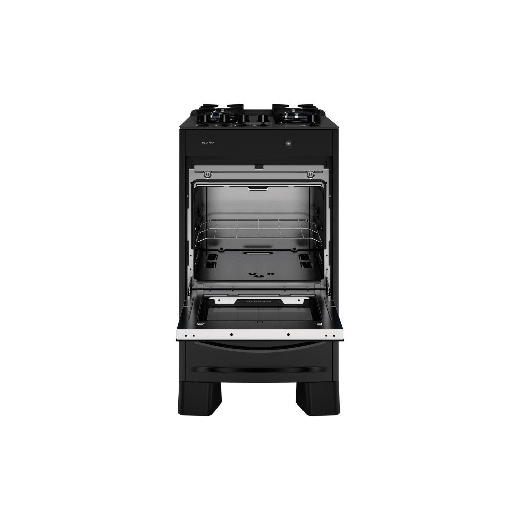 Detalhes do Fogão Suggar Neo Max 4 Bocas Preto FGV403PT Bivolt