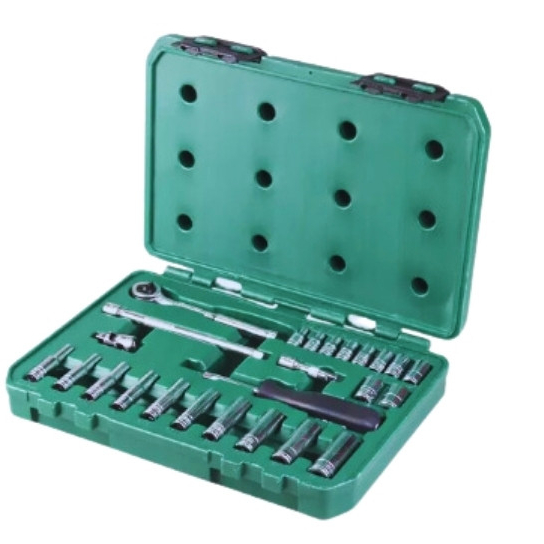 Jogo Soquetes Sextavado de 1/4" Polegadas com 25 Pç - ST09098SJ