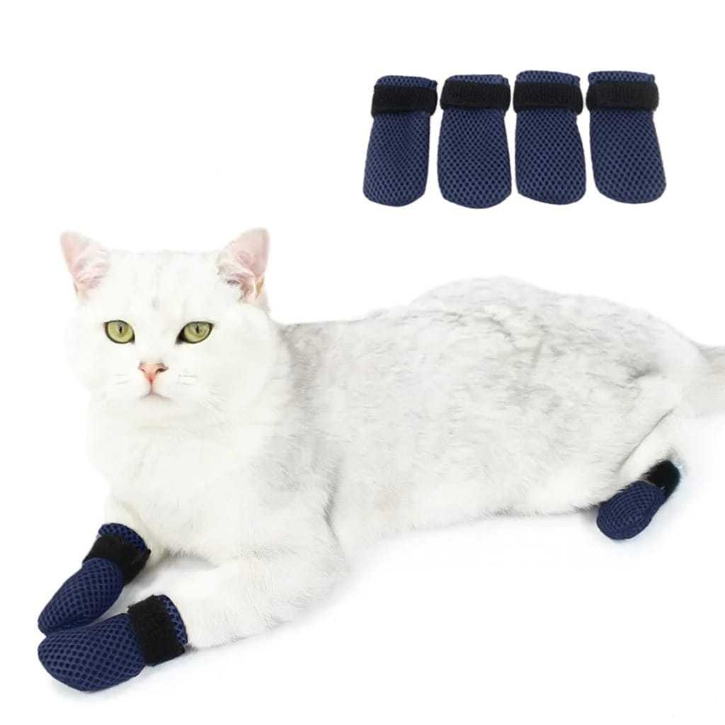 Botinhas Sapatos Antiarranhão Para Gatos Em Tecidos Macio em Oferta na Shopee