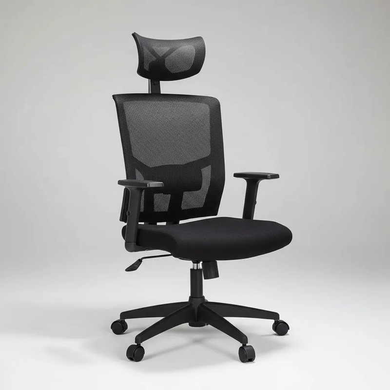 Cadeira De Escritório Ergonômica Elleva Neo Com Apoio De Braço Lombar Ajustáveis Acabamento Premium