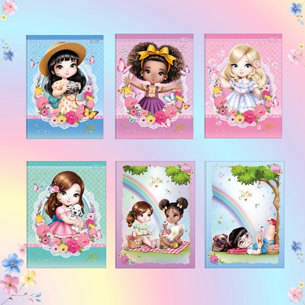 Caderno Brochurão Capa Dura Univ. 80fls Jolie Tilibra em Oferta na Shopee