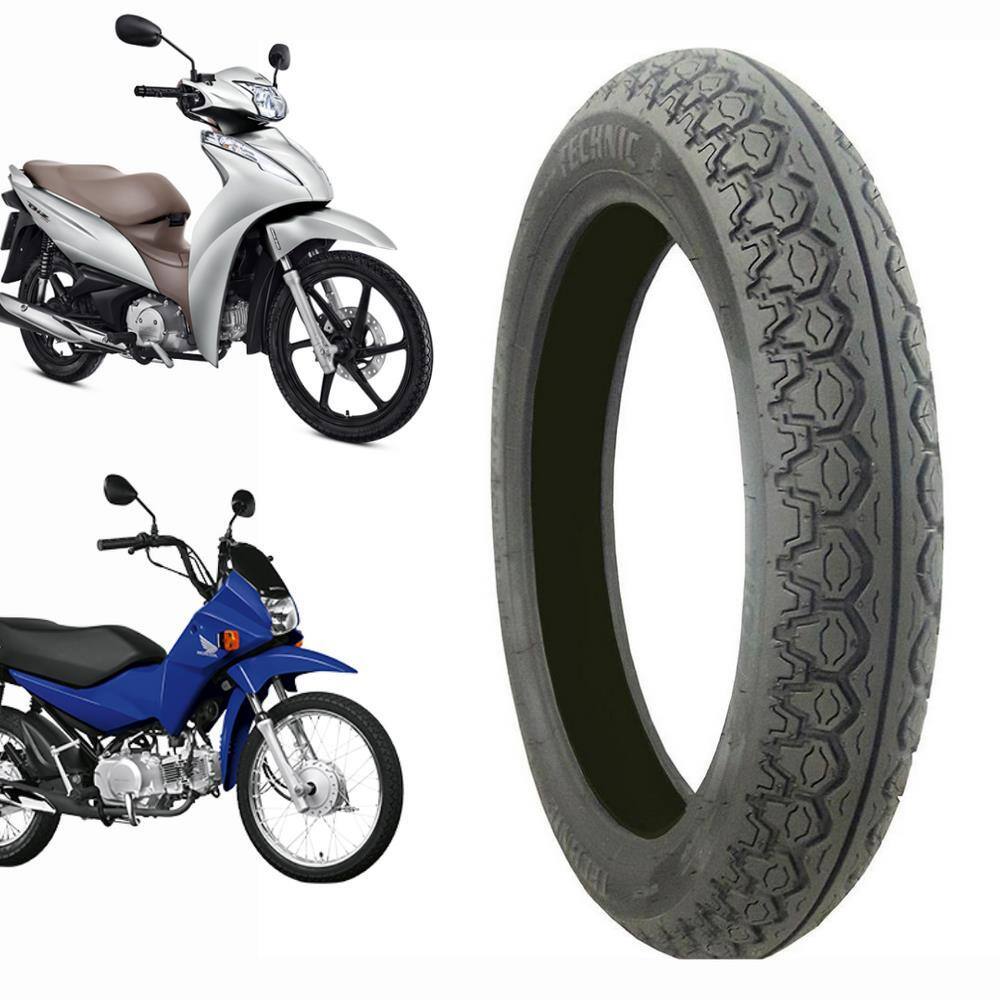 PNEU MOTO TRASEIRO BIZ 125 100 Pop 1OO 110 80/100-14 TRASEIRO FEITO COM BORRACHA PREMIUM