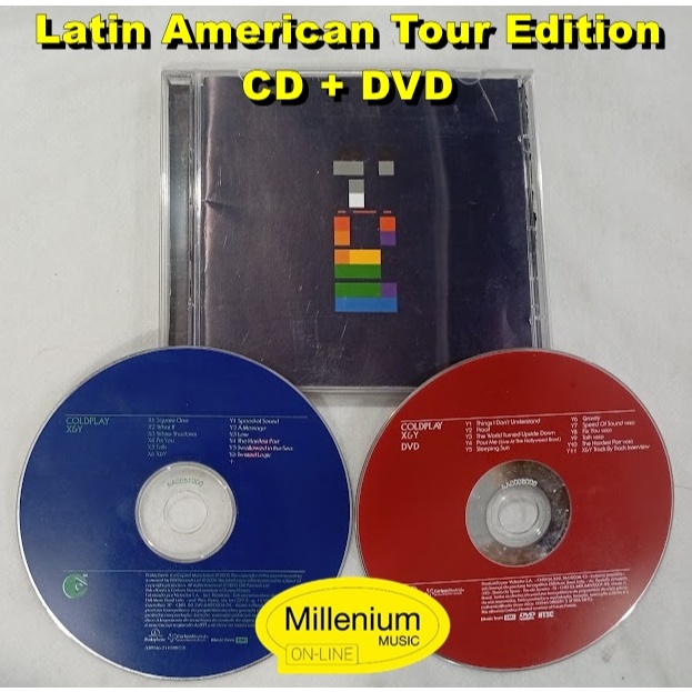 CD + DVD Coldplay  X&Y Latin American Tour Edition 2007 Original Gravadora Colecionador Ótimo Estado