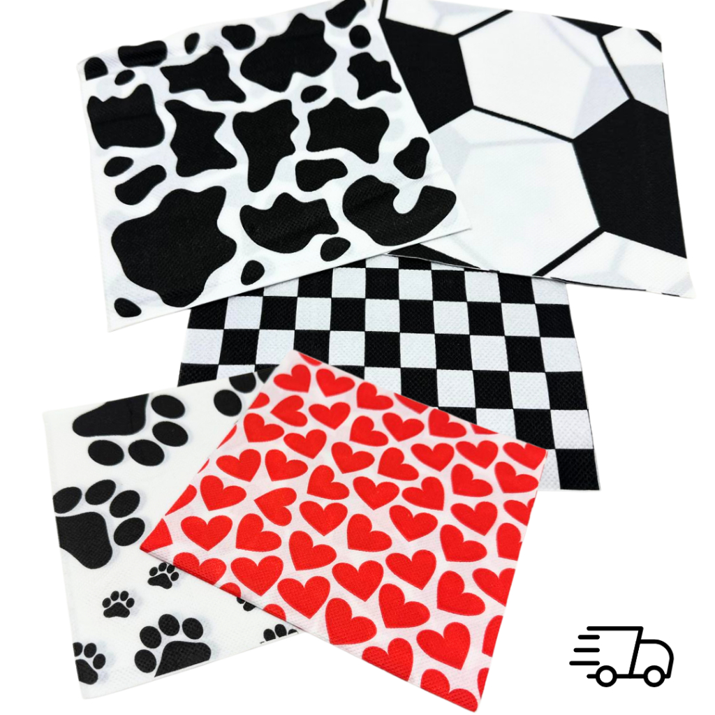 Guardanapo de Papel Decorado 20 unidades Mesa Posta Decoração Festa 33x33cm toalha de papel