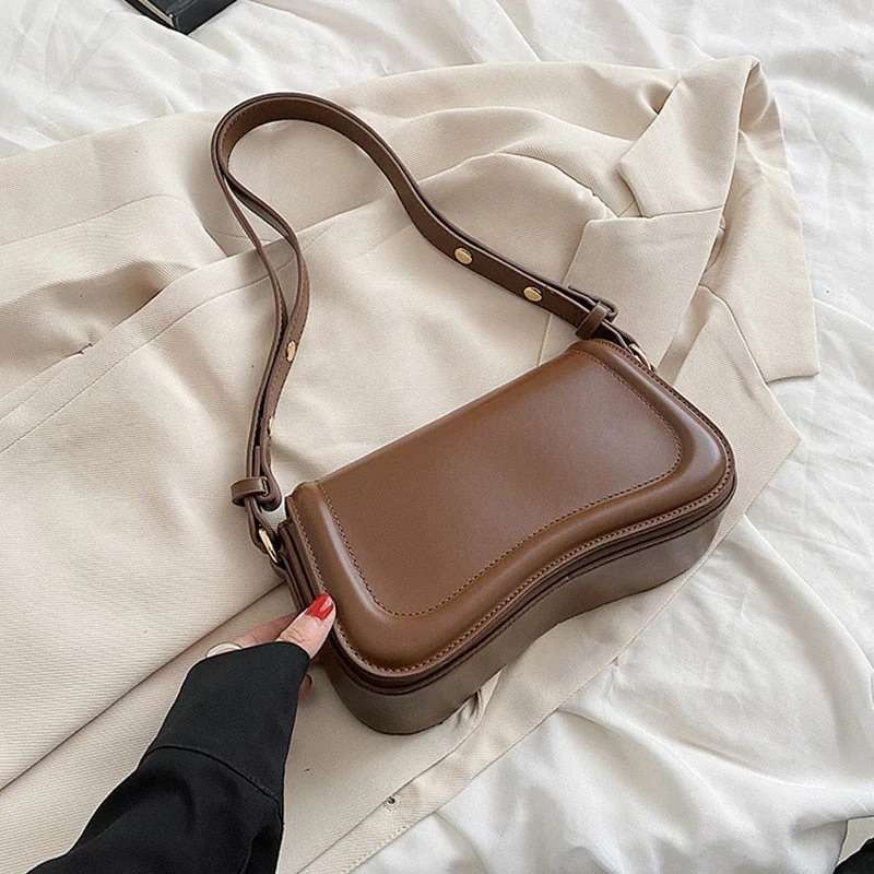 Bolsa de Ombro Pequenas Feminina,Mini Bolsas Sacola Tiracolo Moderna de Couro Impermeável,Shoulder Handbag em Oferta na Shopee