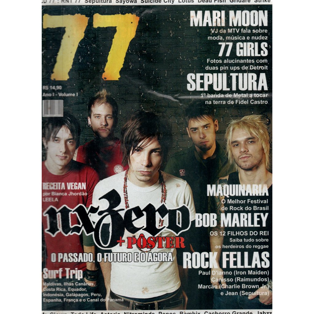 Revista 77 Vol.1 mais pôster Nxzero