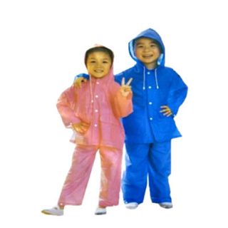 Capa de chuva infantil menino menina Jaqueta + calças em Oferta na Shopee