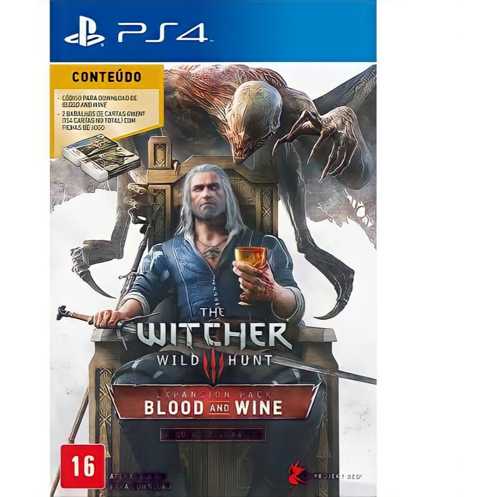 The Witcher 3: Wild Hunt Blood and Wine - PS4 Envio Imediato
