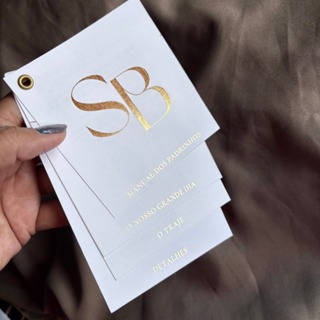 Manual Convite dos Padrinhos de Casamento personalizável kit cascata em DOURADO minimalista em Oferta na Shopee