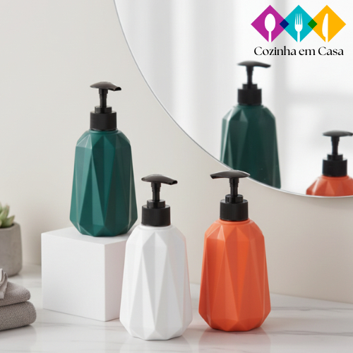 PORTA SABONETE LIQUIDO 300 ML PLASTICO em Oferta na Shopee