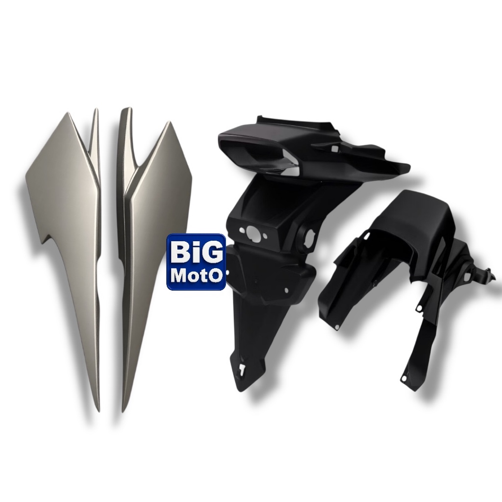 Rabeta traseira CG Fan/Titan/ Start 160 2025/2026 Prata Iron Nai + Paralama de Placa CG Fan/Titan/Start 160 2025/2026