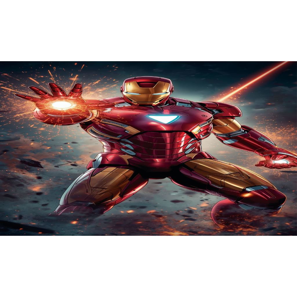 Painel Homem de Ferro retangular Em tecido sublimado Para festa e Aniversário Fundo fotógrafo Grande