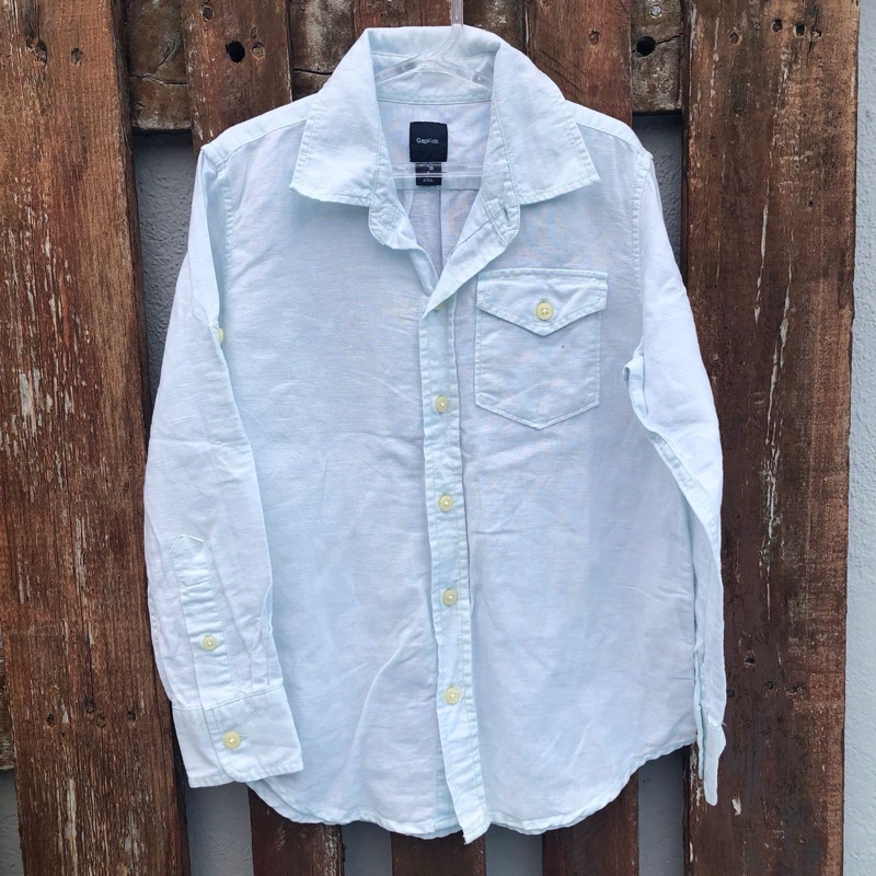 CAMISA SOCIAL DE LINHO INFANTIL GAP TAMANHO 6