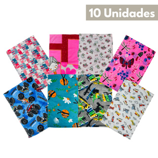 Kit 10 Toalhas Lavabo Escolar Infantil Boca e Mão Desenhos 28x45 em Oferta na Shopee