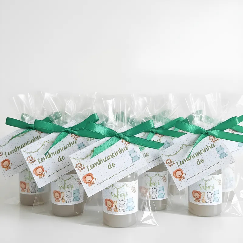 Lembrancinha Infantil Safari Mini Hidratante Cha de bebe Maternidade Aniversario