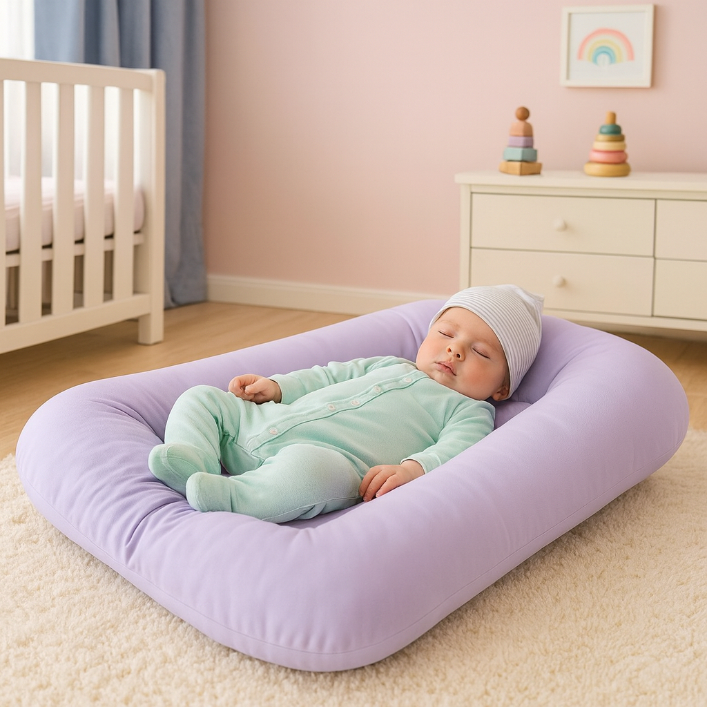 Ninho Redutor de Berço Casulinho Sensorial Ergonômico Bebê - Liso Várias Cores em Oferta na Shopee