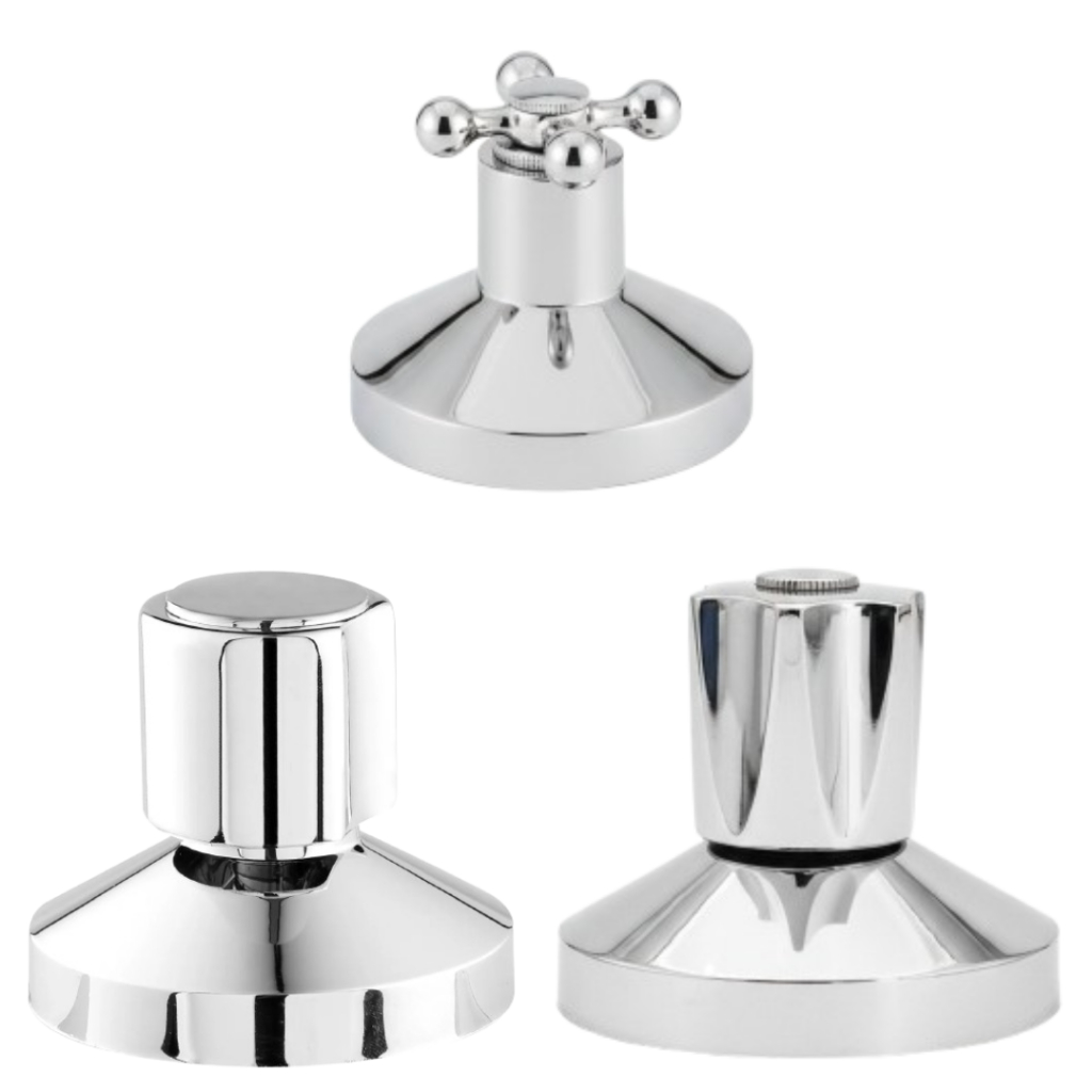 Acabamento Registro 50 mm Cromado Banheiro C-40 - C-50 - C-33 Padrao Deca