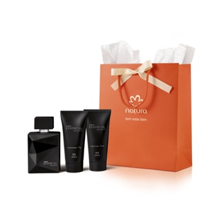 Kit Essencial Exclusivo Masculino (Perfume 100ml, Barba 75ml, Pos Barba 75ml) Natura em Oferta na Shopee
