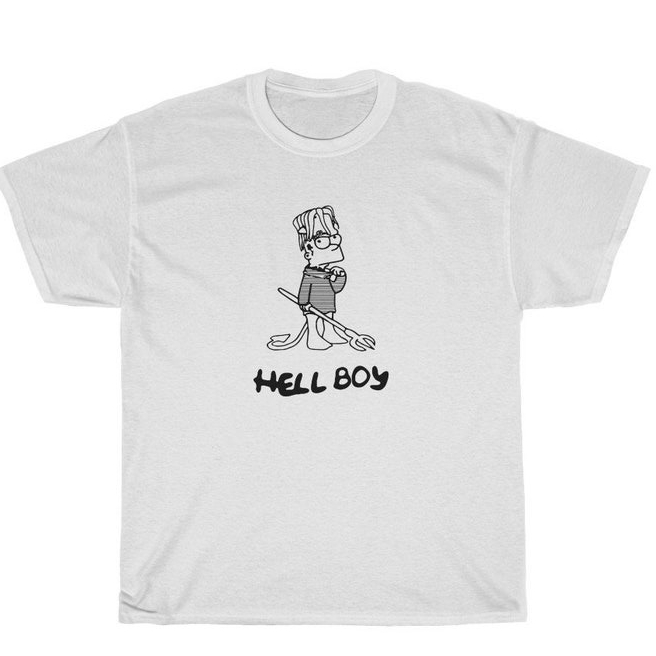 Camiseta Lil Peep Hellboy Novo Adulto infantil e Plus Size Unissex Exclusiva 100% Algodão