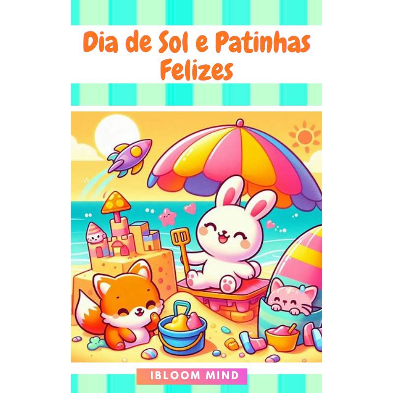 Livro de Colorir Fofo: Dia de Sol Patinhas Felizes Desenhos Fofos Divertidos anti-stress relaxante