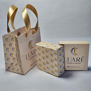 Kit 40 Sacolas + 40 Caixinha de Jóias Personalizada em Oferta na Shopee