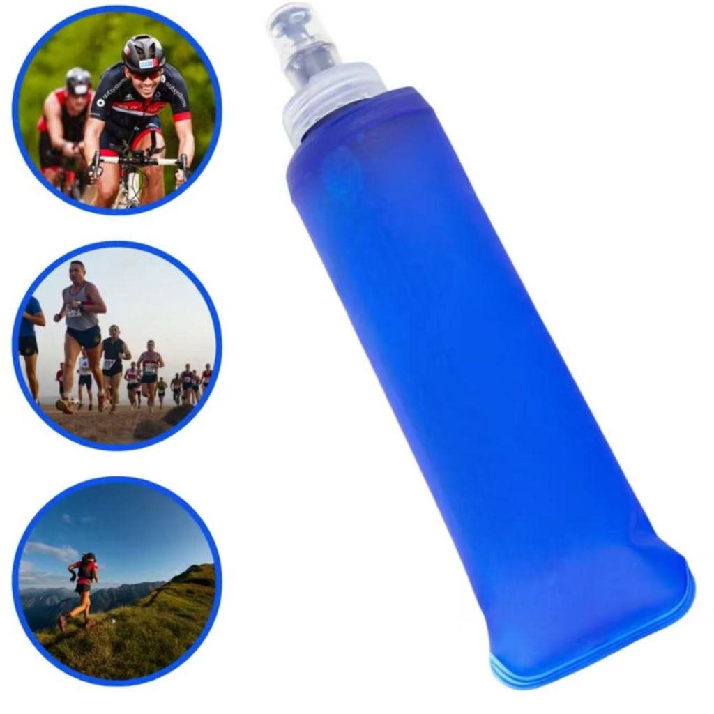 250/500 ML Garrafa De Água Soft Flask Dobrável Corrida Silicone Squeeze/Garrafa Corrida Dobrável Flexível Soft Silicone