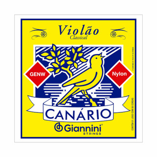 Jogo de Cordas de Nylon Violão Canário GENW Giannini Violão Clássico