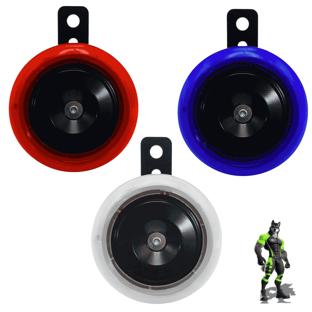 Buzina Moto COM LED 12v Som Potente Cg Fan Titan 125 150 160 Biz Pop S/Adaptações Alta Durabilidade em Oferta na Shopee