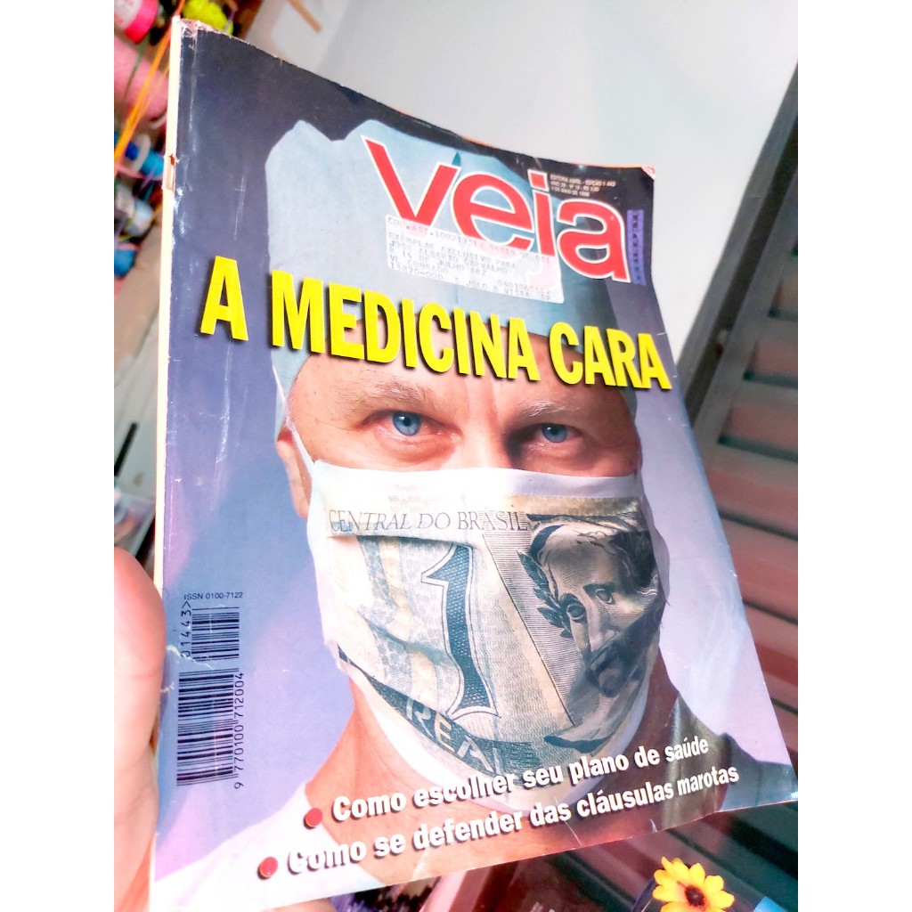 Revista VEJA A Medicina Cara nº1443 Edição de 8 de Maio de 1996